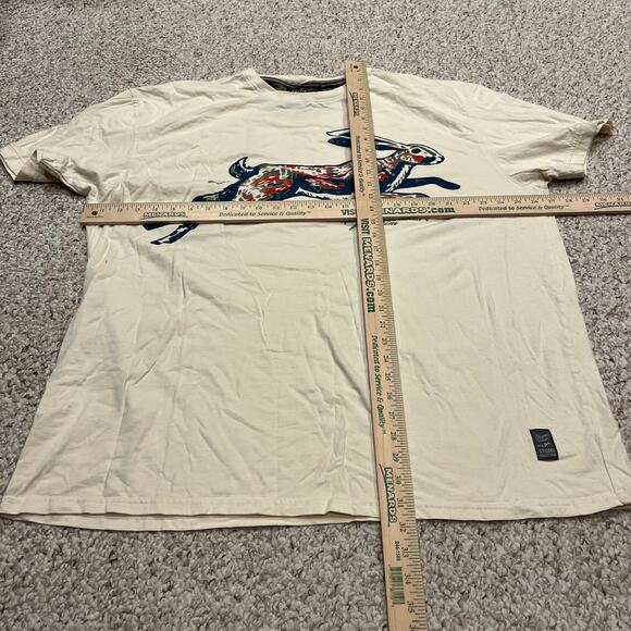 A Tiziano Short Sleeve Graphic Tee Sz 4X Men's Basic Premium Cream - Picture 5 of 6
